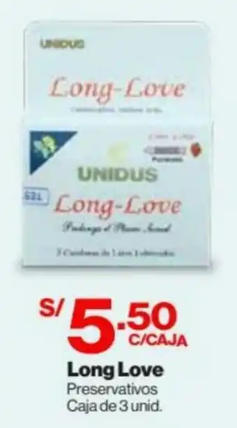 InkaFarma Long Love Preservativos 3 unid oferta