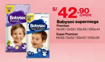 InkaFarma Babysec Supermega Premium Mx68/Gx58/XGx48/XXGx44 oferta
