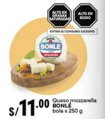 Plaza Vea Queso mozzarella BONLE bola oferta