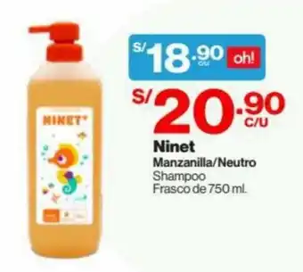 InkaFarma Ninet Manzanilla/Neutro Shampoo 750ml oferta
