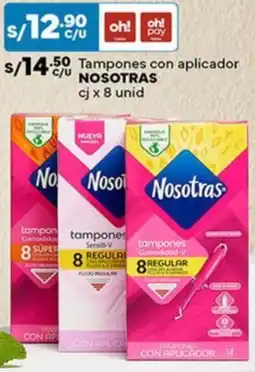 Plaza Vea Nosotras tampones con aplicador oferta