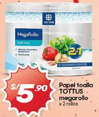 Hiperbodega Precio Uno Tottus papel toalla megarollo oferta