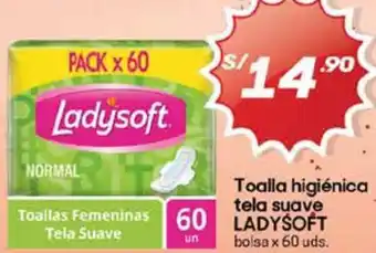 Hiperbodega Precio Uno Ladysoft toalla higiénica tela suave oferta