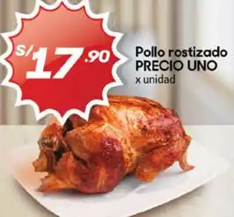 Hiperbodega Precio Uno Precio uno pollo rostizado oferta