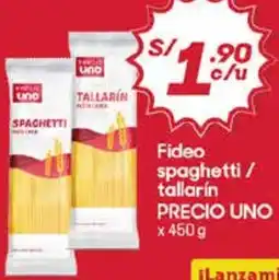 Hiperbodega Precio Uno Precio uno fideo spaghetti/ tallarín oferta