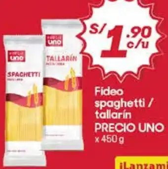 Hiperbodega Precio Uno Precio uno fideo spaghetti/ tallarín oferta