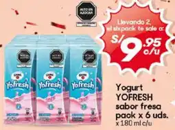 Hiperbodega Precio Uno Yofresh yogurt sabor fresa oferta