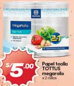 Hiperbodega Precio Uno Tottus papel toalla megarollo oferta