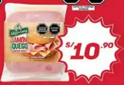 Hiperbodega Precio Uno La segonviana pack jamón americano + queso edam oferta