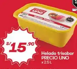 Hiperbodega Precio Uno Precio uno helado trisabor oferta