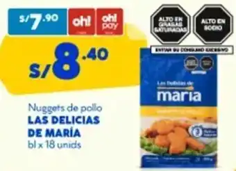 Mass Las delicias de maría nuggets de pollo oferta