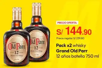 Metro Grand old parr whisky oferta