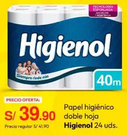 Metro Higienol papel higiénico doble hoja oferta