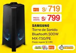 Metro Samsung torre de sonido bluetooth oferta