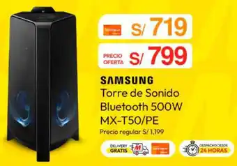 Metro Samsung torre de sonido bluetooth oferta