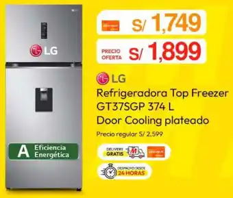 Metro LG Refrigeradora Top Freezer oferta