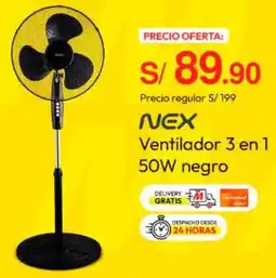 Metro Nex ventilador 3 en 1 oferta