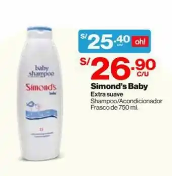 InkaFarma Simond's Baby Extra Suave Shampoo/Acondicionador 750ml oferta