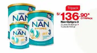 InkaFarma Nan Optipro 3 2x800g+1x400g oferta