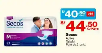 InkaFarma Secos Active M 21 unid oferta