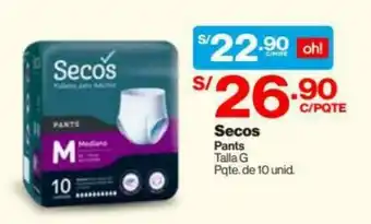InkaFarma Secos Pants G 10 unid oferta