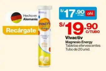 InkaFarma Vivactive Magnesio Energy 20 unid oferta