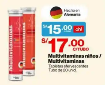 InkaFarma Multivitaminas Niños 20 unid oferta