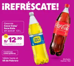 Tambo Coca-cola/ inca kola gaseosa sin azúcar oferta