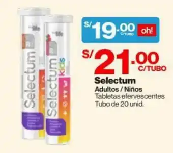 InkaFarma Selectum Adultos/Niños 20 unid oferta