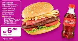 Tambo Sándwich especial + coca-cola/ inca kola/fanta/ sprite oferta