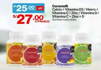InkaFarma Caremelli Calcio+Vitamina D3/Hierro+Vitamina C/Zinc/Vitamina D/Vitamina C+Zinc+D oferta