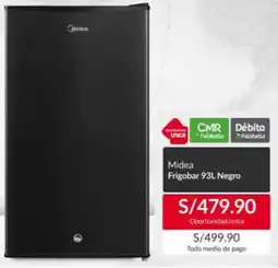 Maestro Midea frigobar negro oferta