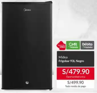 Maestro Midea frigobar negro oferta