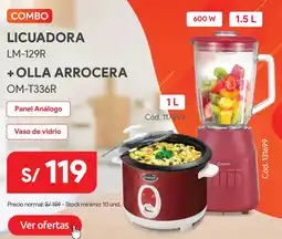 Hiraoka Combo licuadora LM-129R oferta