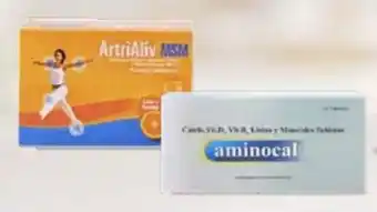 InkaFarma ArtriAliv MSM 30 unid/Aminocal Suplemento Nutricional 30 unid oferta