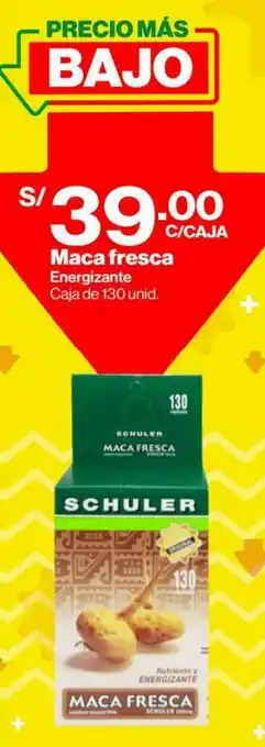 InkaFarma Maca Fresca Energizante Schuler 130 unid oferta