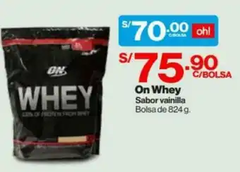 InkaFarma On Whey Sabor Vainilla 824g oferta
