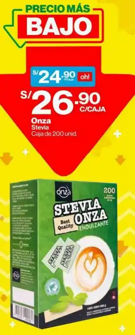 InkaFarma Onza Stevia 200 unid oferta