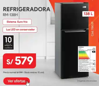 Hiraoka Refrigeradora rm-138h oferta