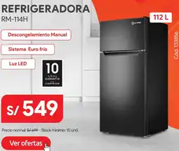 Hiraoka Refrigeradora RM-114H oferta