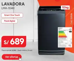 Hiraoka Lavadora LMA-104H oferta