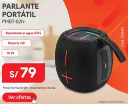 Hiraoka Parlante portátil PMBT-82N oferta