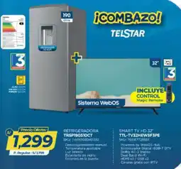 El Gallo Más Gallo Refrigeradora + smart tv hd 32" oferta