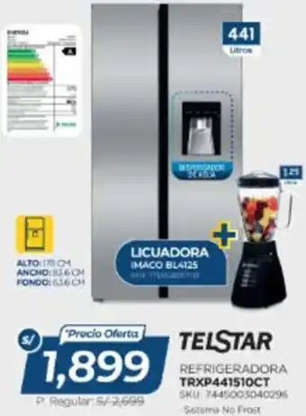 El Gallo Más Gallo Telstar refrigeradora + licuadora imaco bl4125 oferta