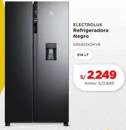 La Curacao Electrolux refrigeradora negro oferta