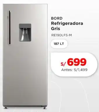 La Curacao Bord refrigeradora gris oferta