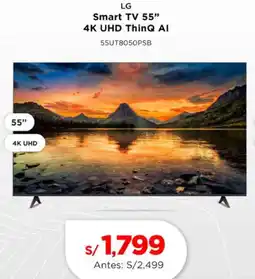 La Curacao LG smart tv 55" oferta