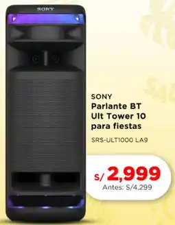 La Curacao Sony parlante bt ult tower 10 para fiestas oferta