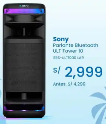 Tiendas EFE Sony parlante bluetooth ult tower 10 oferta