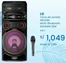 Tiendas EFE LG Torre de sonido XBOOM oferta